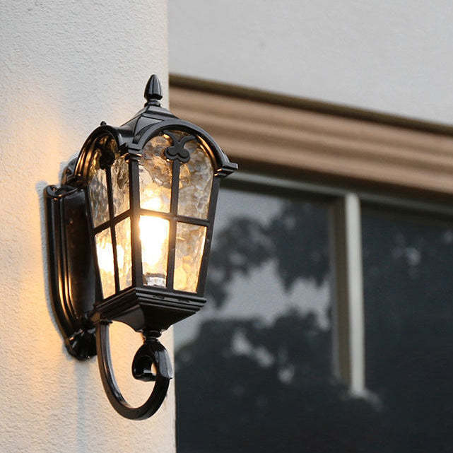 European Quadrilateral Lace Aluminum Wall Sconce — Down / 110V-120V For US/CA