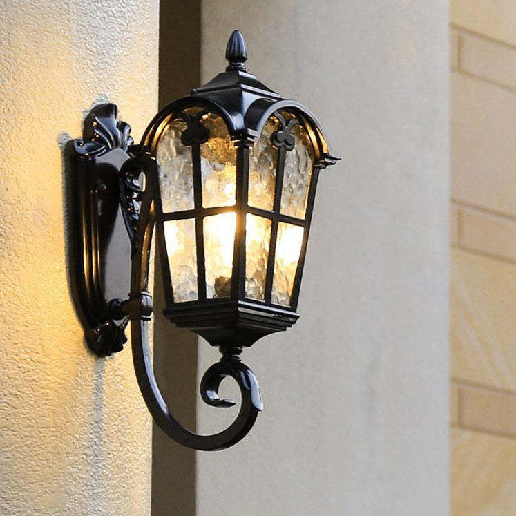 European Quadrilateral Lace Aluminum Wall Sconce