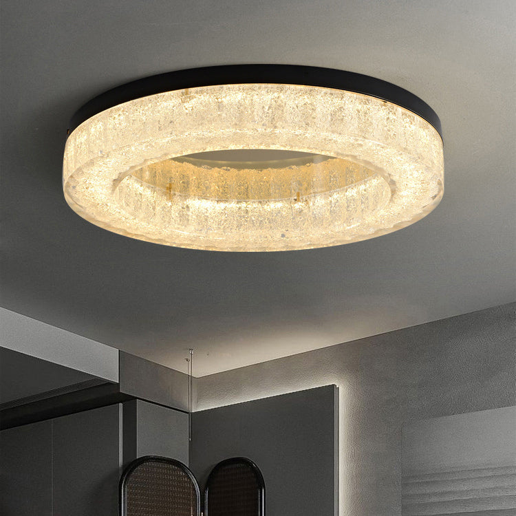 Modern Copper Stainless Steel Resin LED Flush Ceiling Light