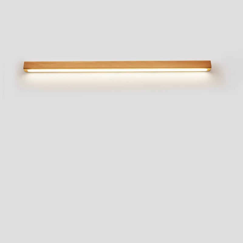 Japanese Simple Solid Wood Strip LED Sconce