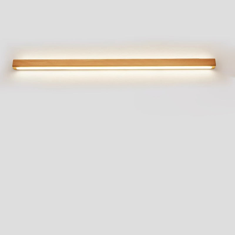 Japanese Simple Solid Wood Strip LED Sconce