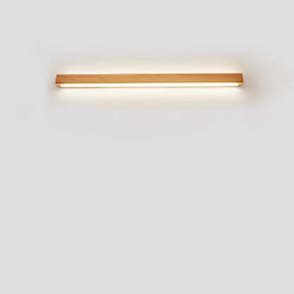 Japanese Simple Solid Wood Strip LED Sconce