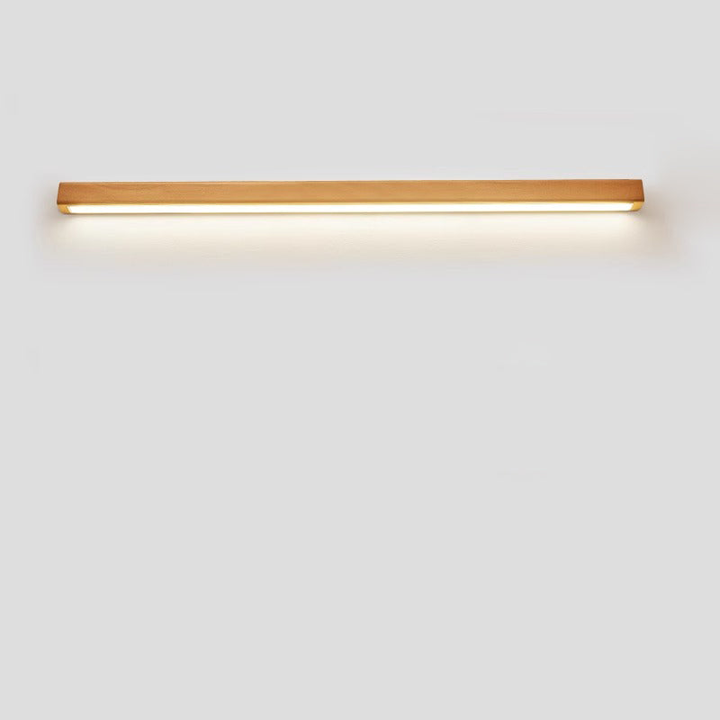 Japanese Simple Solid Wood Strip LED Sconce