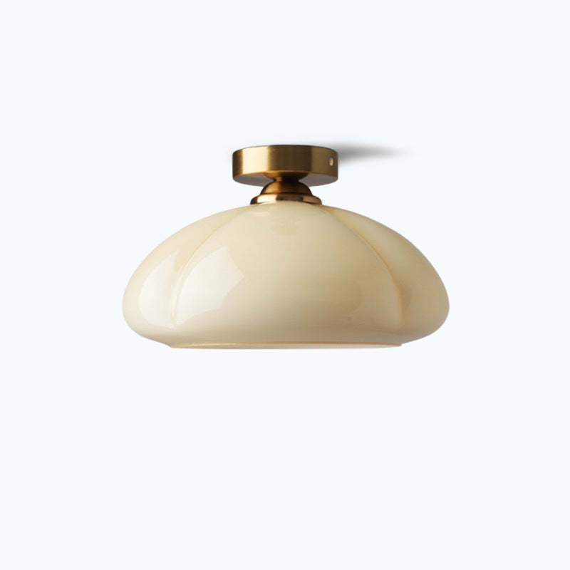 Nordic Pumpkin Iron Glass Ceiling Light