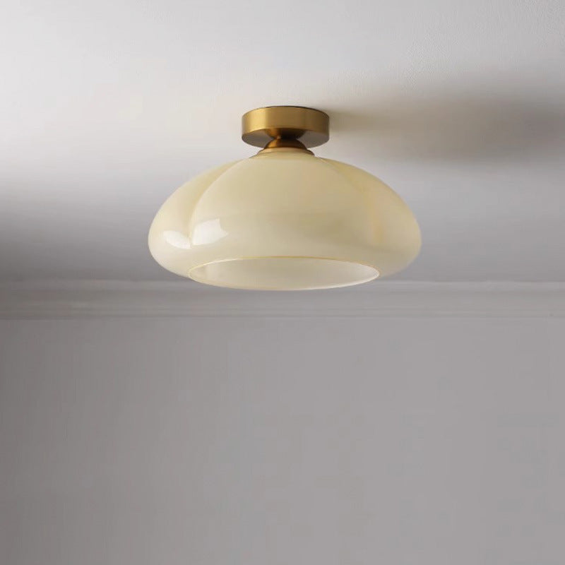 Nordic Pumpkin Iron Glass Ceiling Light