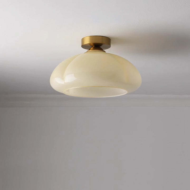 Nordic Pumpkin Iron Glass Ceiling Light