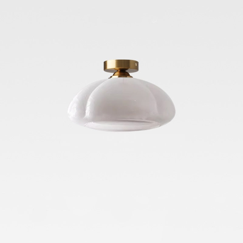 Nordic Pumpkin Iron Glass Ceiling Light