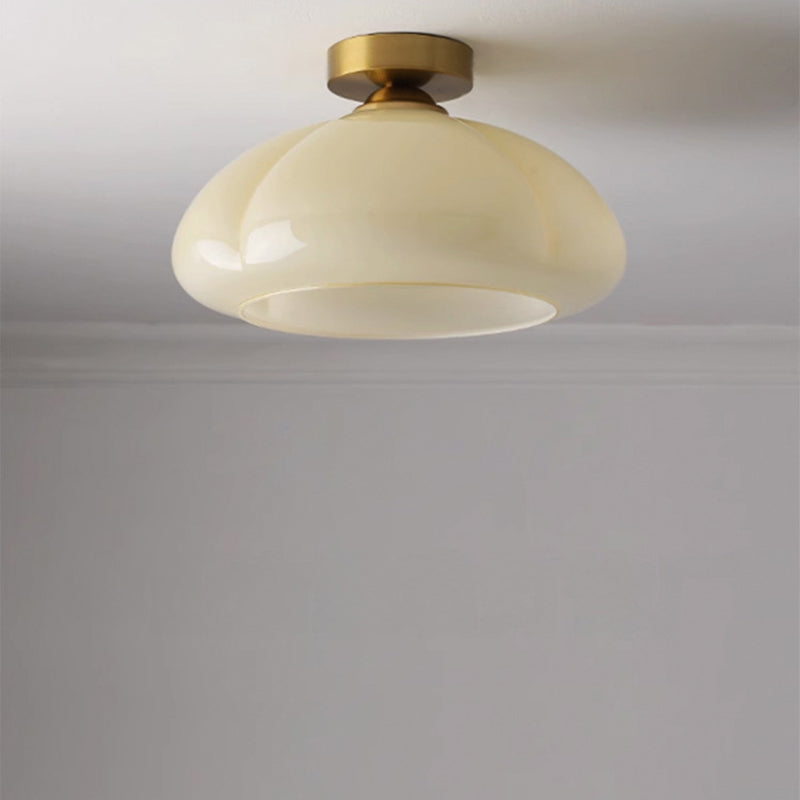 Nordic Pumpkin Iron Glass Ceiling Light