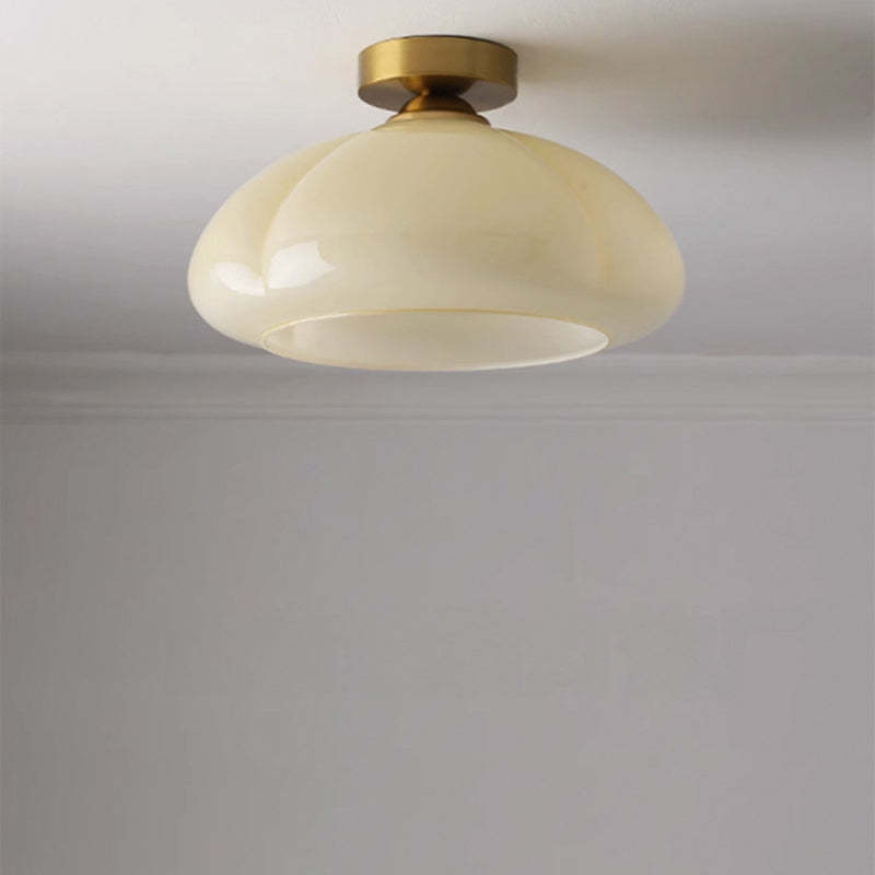 Nordic Pumpkin Iron Glass Ceiling Light