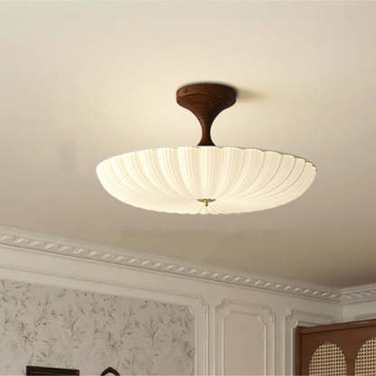 Nordic Striped Acrylic Iron Round Ceiling Light