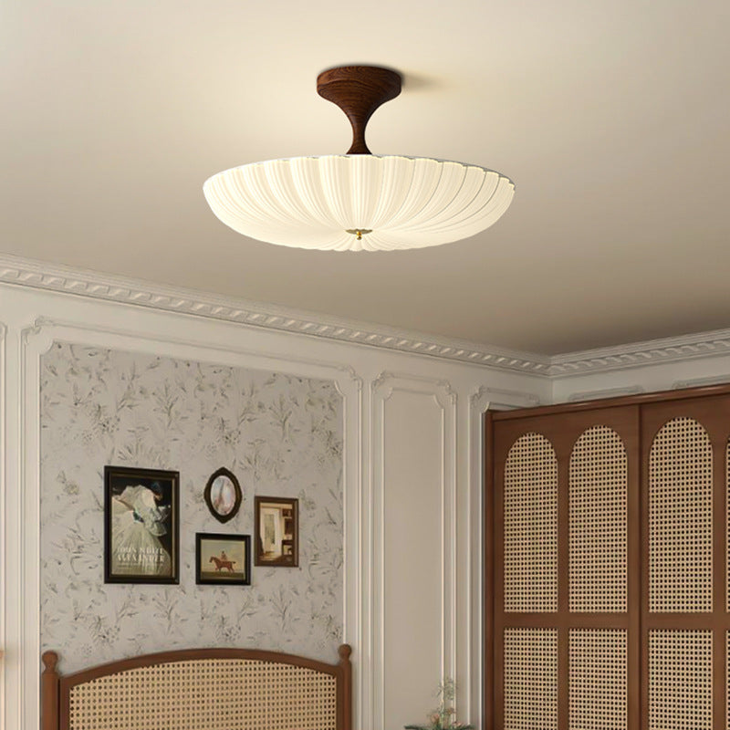 Nordic Striped Acrylic Iron Round Ceiling Light