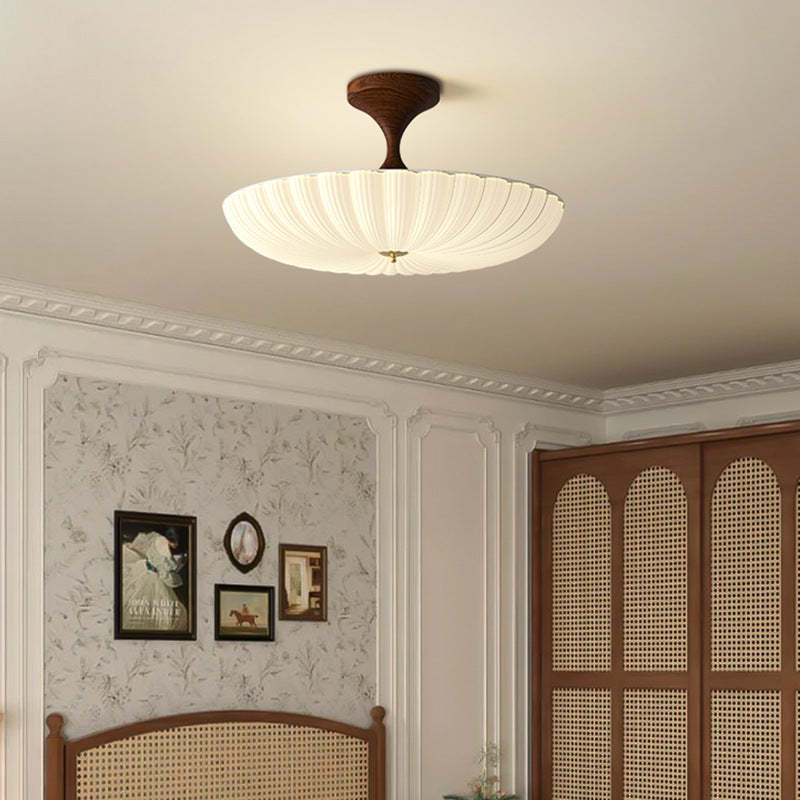 Nordic Striped Acrylic Iron Round Ceiling Light