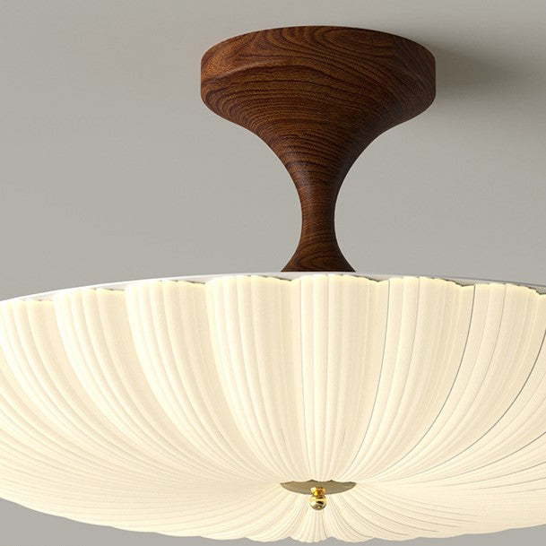 Nordic Striped Acrylic Iron Round Ceiling Light