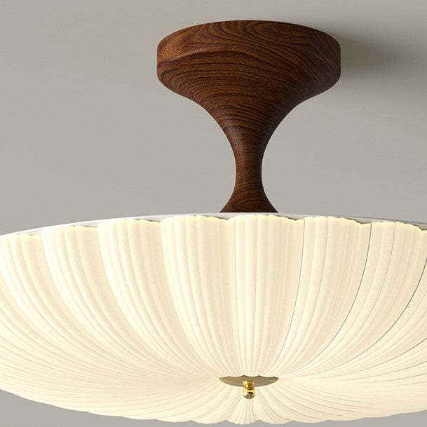 Nordic Striped Acrylic Iron Round Ceiling Light