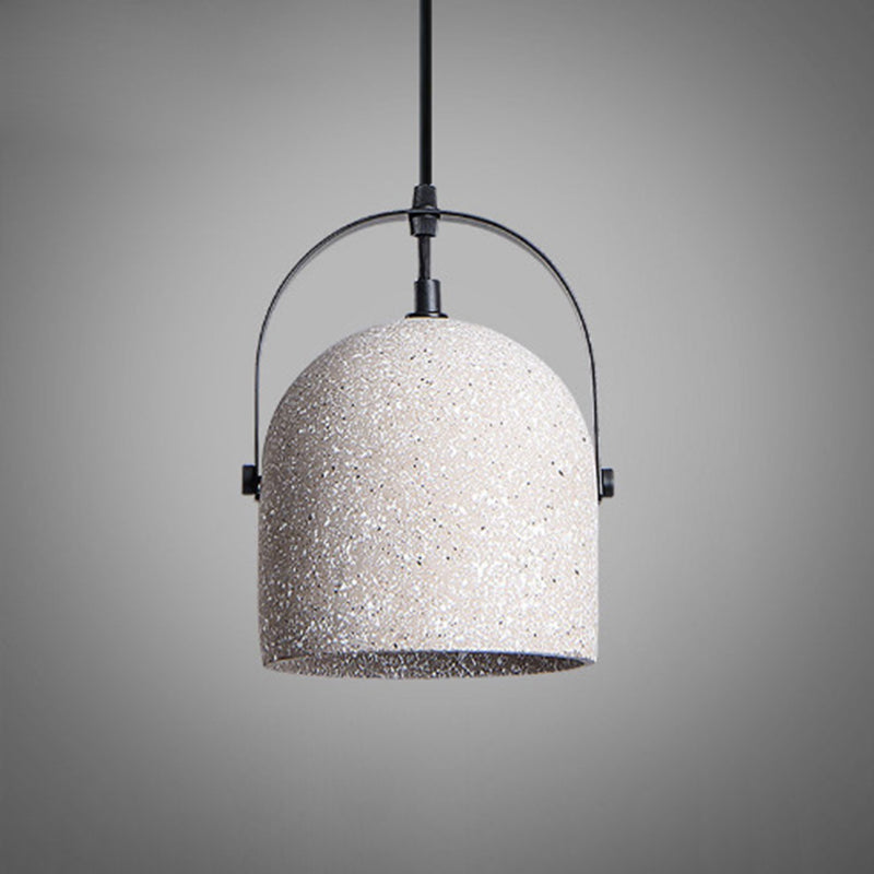 Industrial Cylindrical Iron Cement Pendant Light