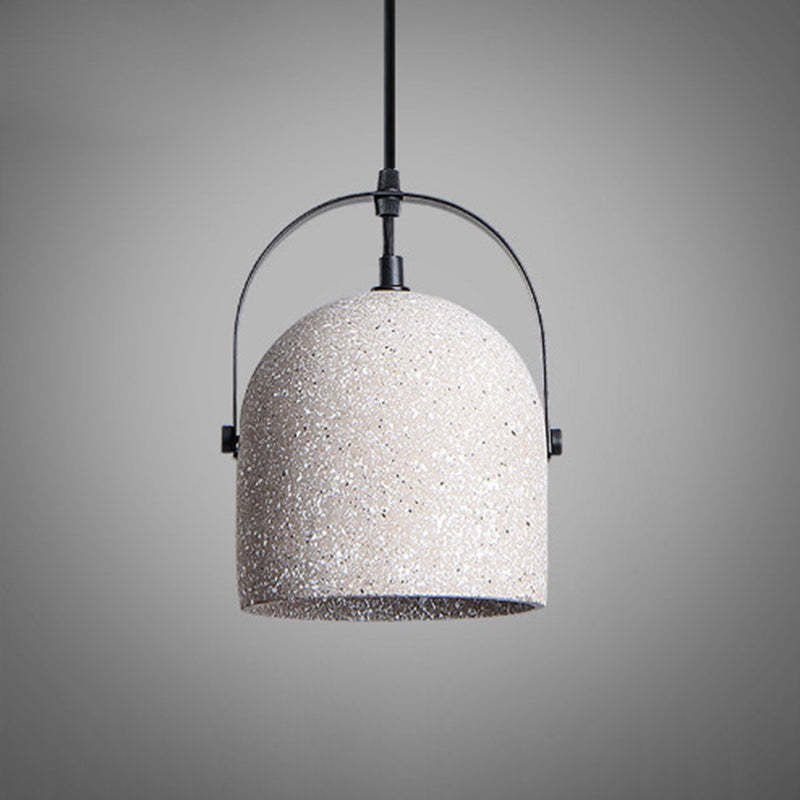 Industrial Cylindrical Iron Cement Pendant Light