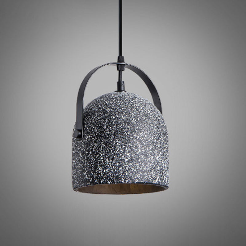 Industrial Cylindrical Iron Cement Pendant Light