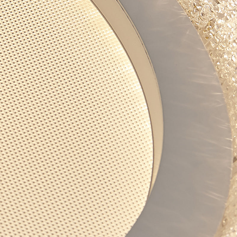 Minimalist Round Lace Acrylic LED Flush Mount Light
