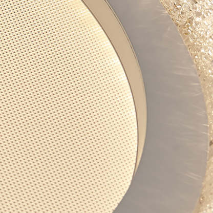 Minimalist Round Lace Acrylic LED Flush Mount Light