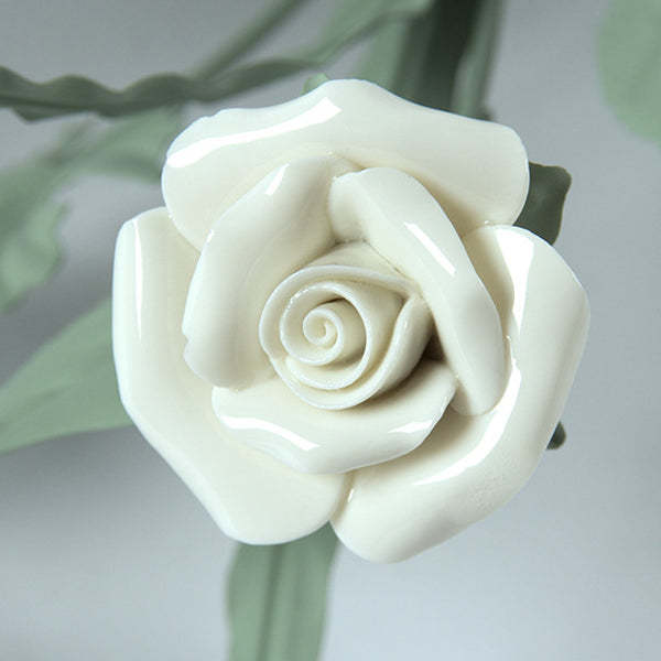 French Bellflower Iron Ceramic Glass Ceiling Light