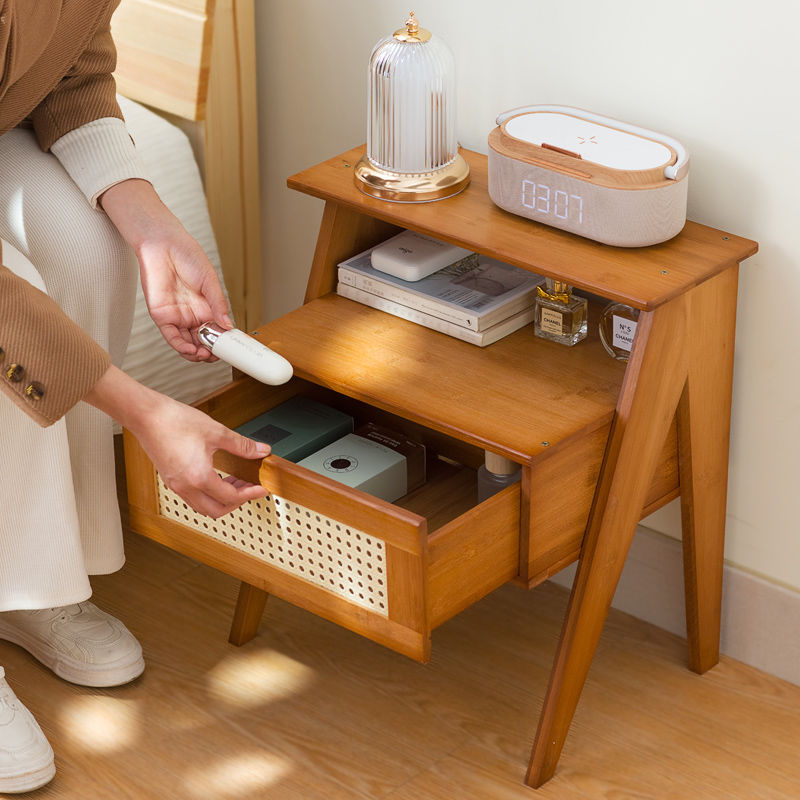 Minimalist Bamboo 2-Tier Side Table