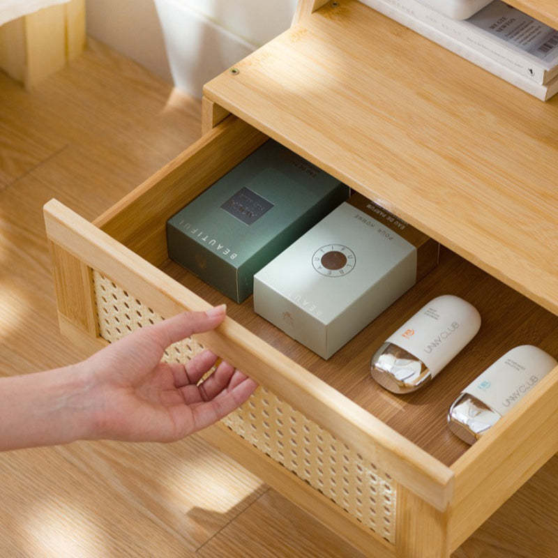 Minimalist Bamboo 2-Tier Side Table
