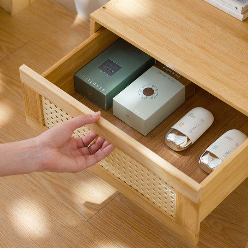 Minimalist Bamboo 2-Tier Side Table