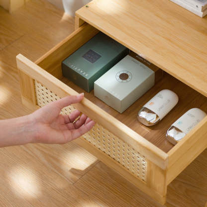Minimalist Bamboo 2-Tier Side Table