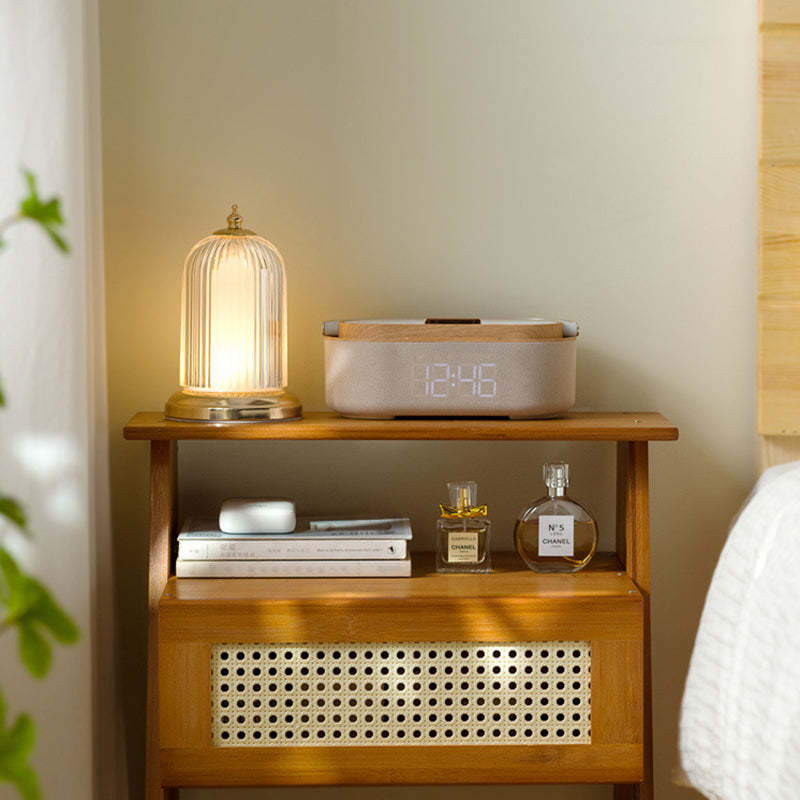Minimalist Bamboo 2-Tier Side Table