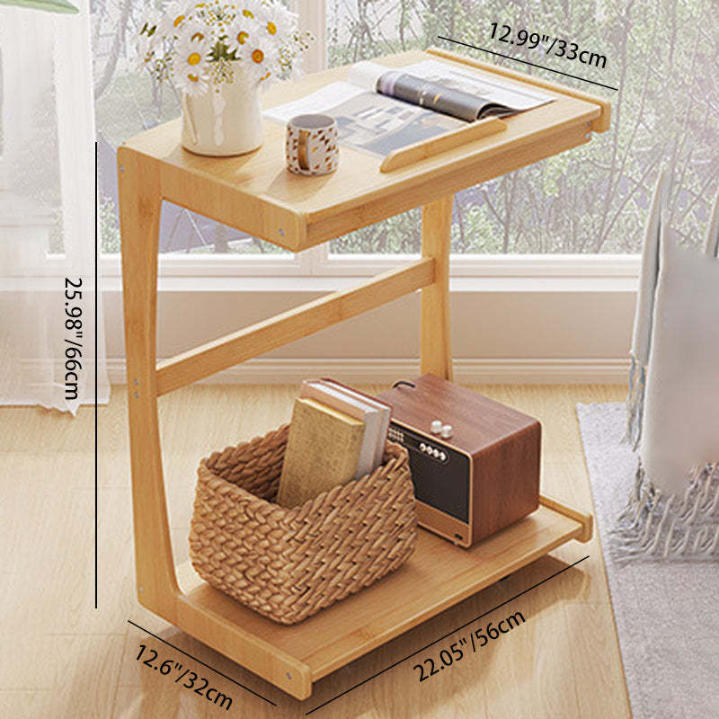 Minimalist Bamboo Side Table