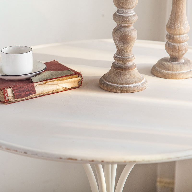 Traditional Rustic Lace Iron Coffee Table
