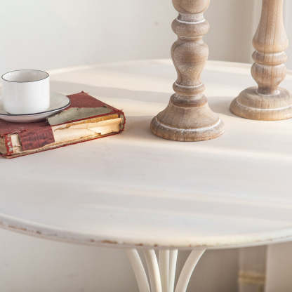 Traditional Rustic Lace Iron Coffee Table