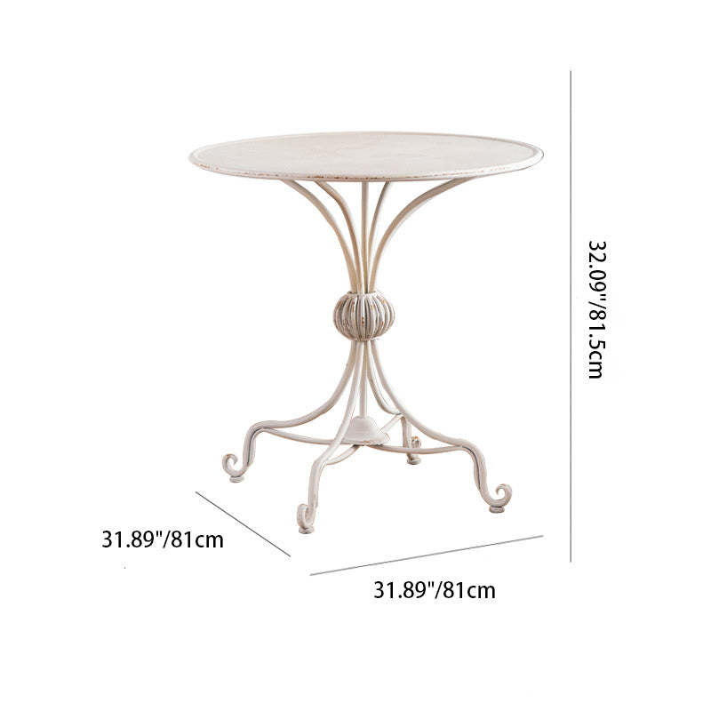 Traditional Rustic Lace Iron Coffee Table