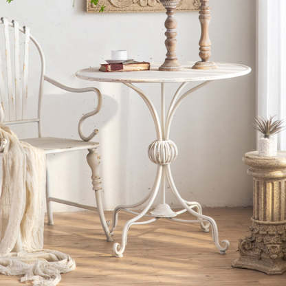 Traditional Rustic Lace Iron Coffee Table
