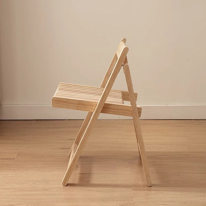 Nordic Foldable Wooden Slat Dining Chair