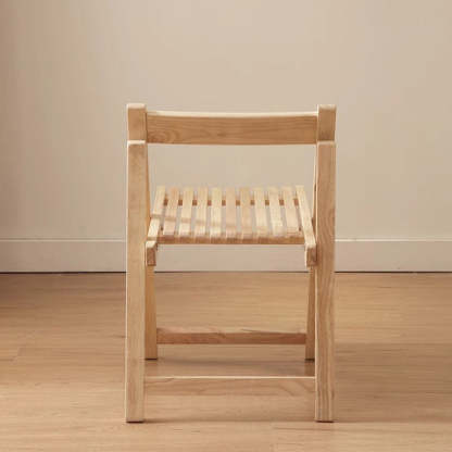 Nordic Foldable Wooden Slat Dining Chair