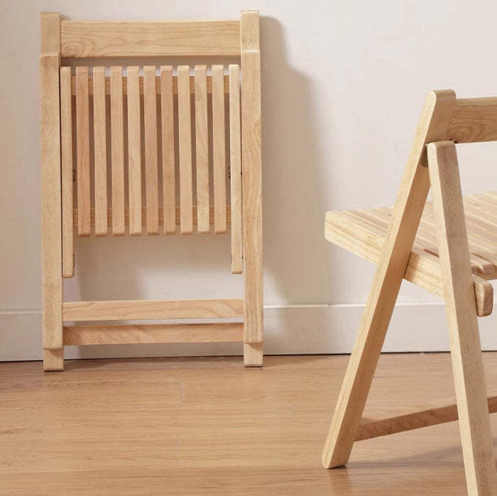 Nordic Foldable Wooden Slat Dining Chair