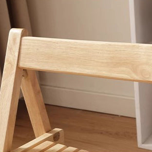 Nordic Foldable Wooden Slat Dining Chair