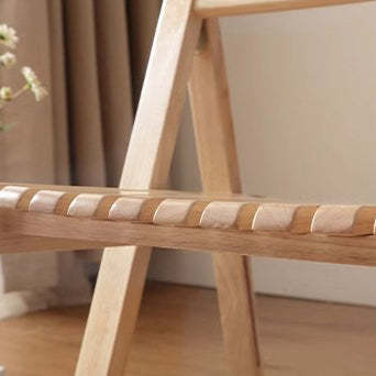 Nordic Foldable Wooden Slat Dining Chair
