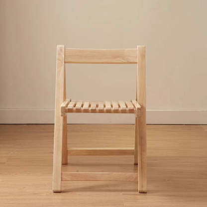 Nordic Foldable Wooden Slat Dining Chair