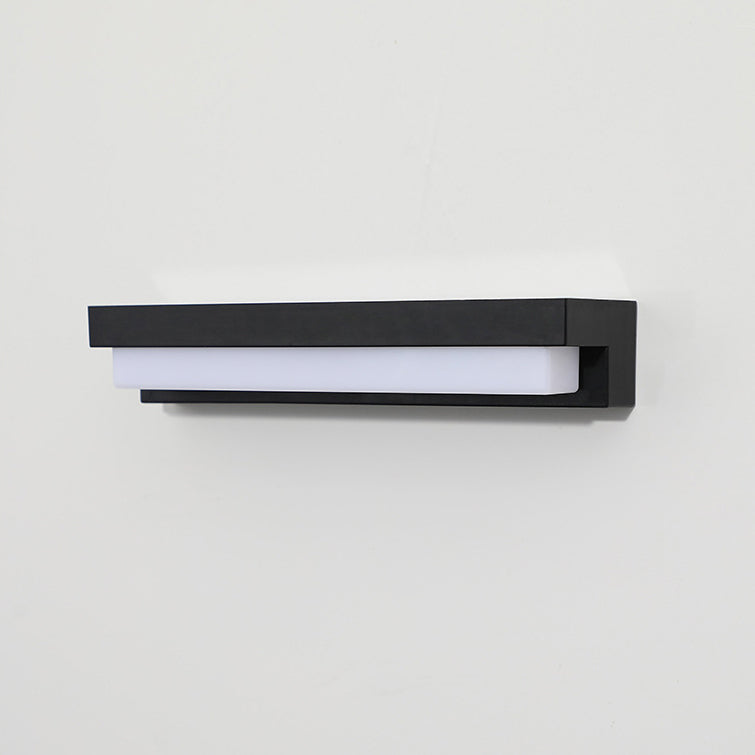 Minimalist Solar Sensor Rectangular LED Wall Sconce