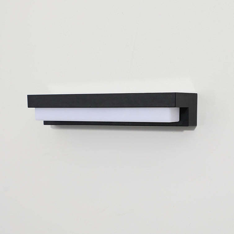 Minimalist Solar Sensor Rectangular LED Wall Sconce