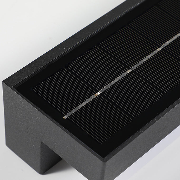 Minimalist Solar Sensor Rectangular LED Wall Sconce