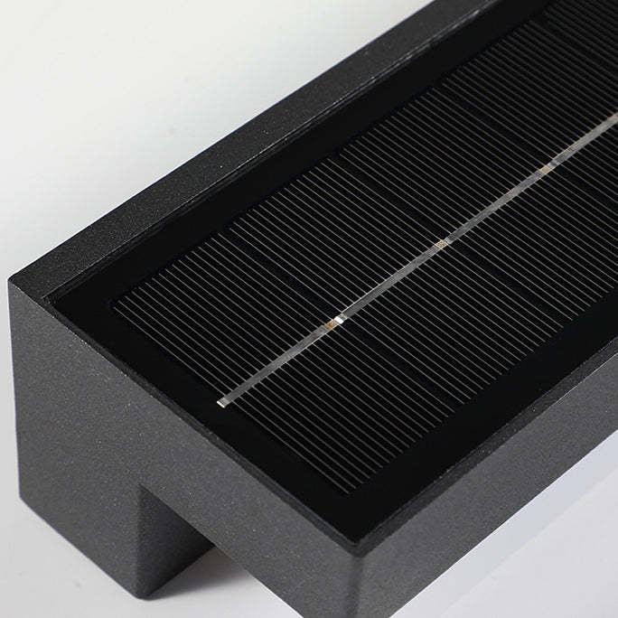 Minimalist Solar Sensor Rectangular LED Wall Sconce