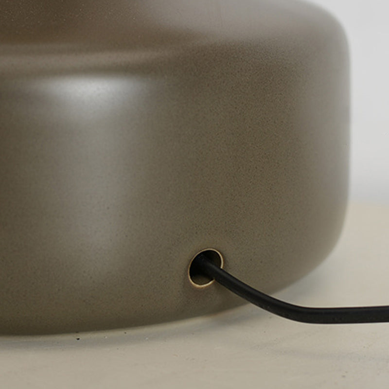 Scandinavian Brass Ceramic Fabric Tapered Table Lamp