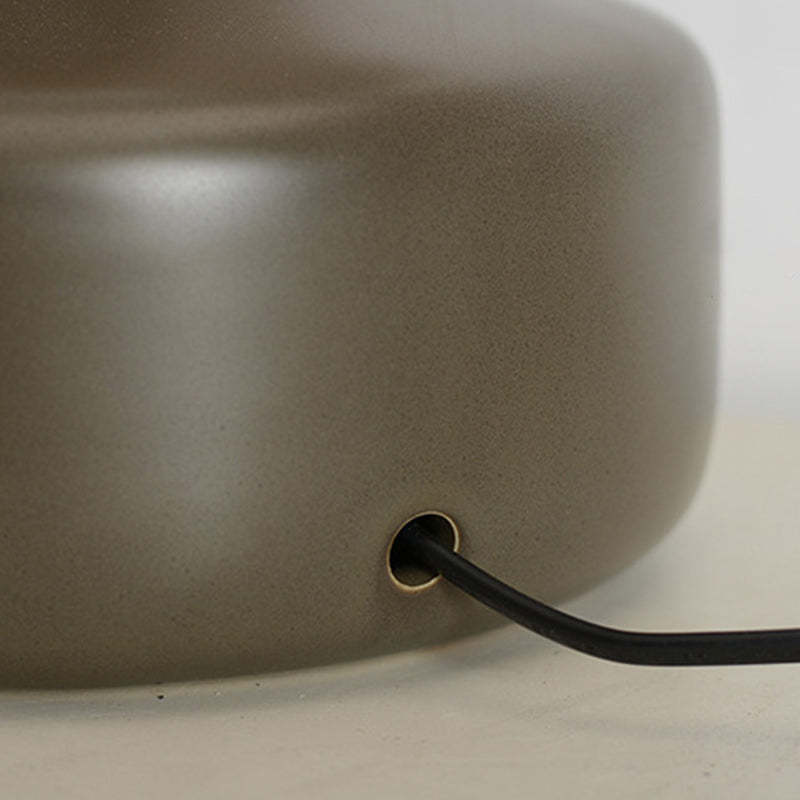 Scandinavian Brass Ceramic Fabric Tapered Table Lamp