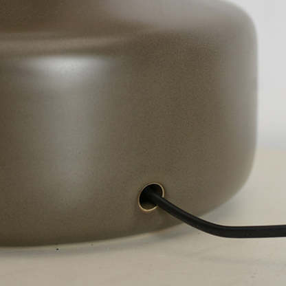 Scandinavian Brass Ceramic Fabric Tapered Table Lamp