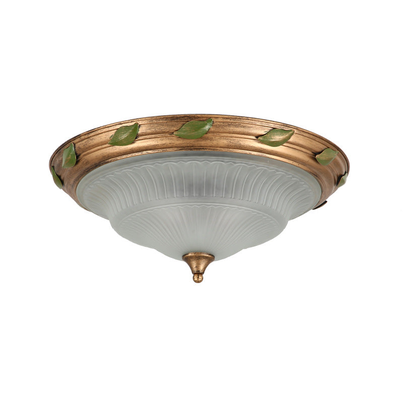 European Iron Glass Cone 3/4/5-Light Flush Mount