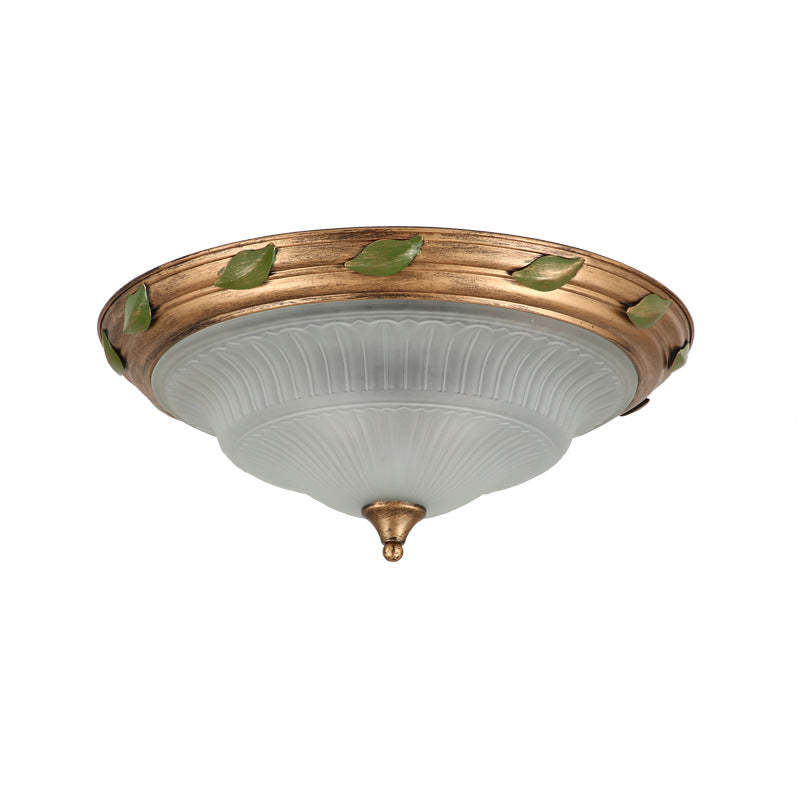European Iron Glass Cone 3/4/5-Light Flush Mount