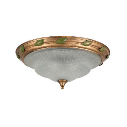 European Iron Glass Cone 3/4/5-Light Flush Mount